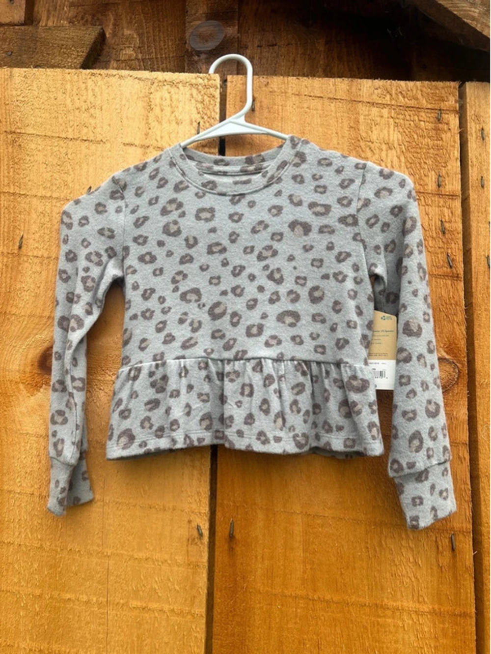 Thereabouts gray Leopard Top